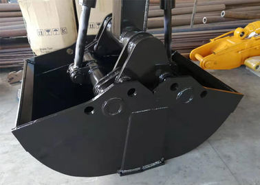 Cubo hidráulico fuerte para el excavador, cubo de la cubierta de la almeja de la retroexcavadora del excavador de la rueda