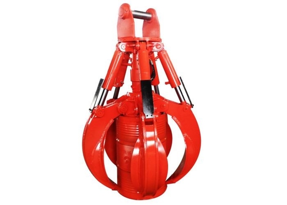 Excavadora giratoria de cáscara de naranja, cubo de agarre con cilindro hidráulico de alto rendimiento de 5pcs