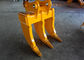 Propósito material multi amarillo de KOMATSU PC200 Recyling de la pierna de la caña del cubo tres del destripador