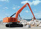 22 metros del excavador de brazo de Long Reach Boom para Hitachi ZX870 Uesd para el puerto de dragado