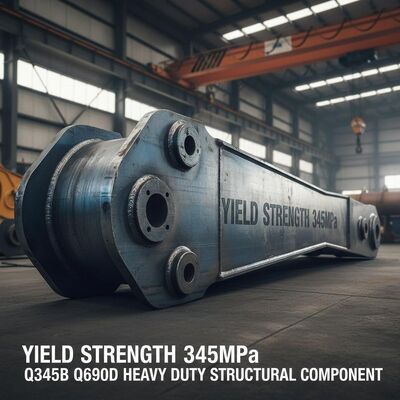 Límite elástico 345MPa Balancín de excavadora Q345B Q690D Componente estructural de alta resistencia para máquinas de movimiento de tierras