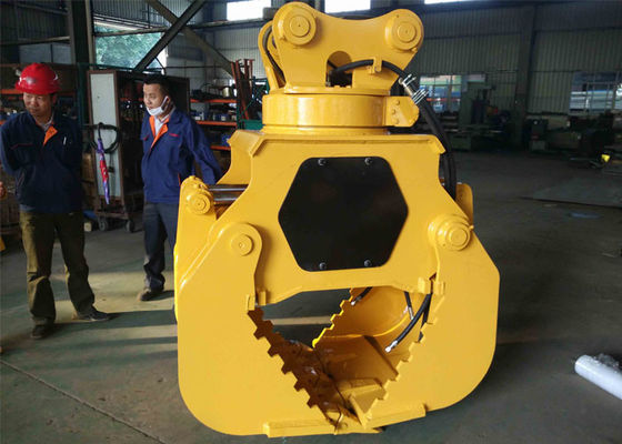 excavator rotating rock grapple