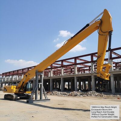 16800mm Max Reach Height Excavator Boom Arm Largo alcance y duradero sin contrapeso Perfecto para sitios de construcción